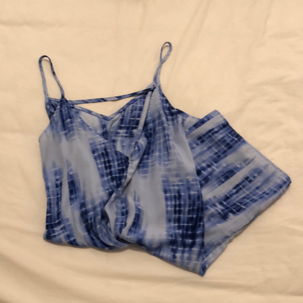 Blue tie dye sundress